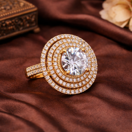 American Diamond Cocktail Ring