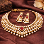 Royal Kundan Pearl Necklace Set