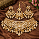 Heavy Bridal Kundan Necklace Set